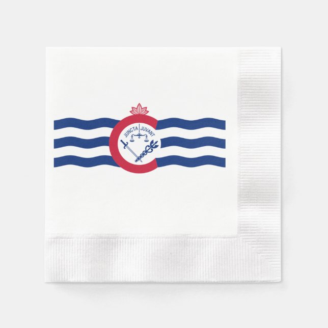Cincinnati city flag napkins (Front)