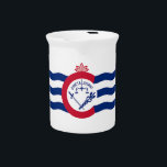 Cincinnati City Flag Pitcher<br><div class="desc">Awesome Pitcher with Flag of Cincinnati City,  Ohio State,  United States of America. This product its customizable.</div>