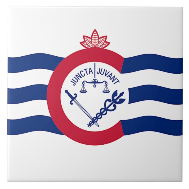 Cincinnati City Flag Tile (Front)