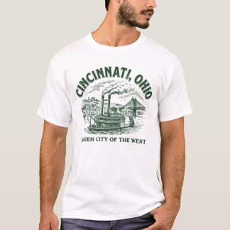 Cincinnati City Ohio Queen City of the West T-Shirt