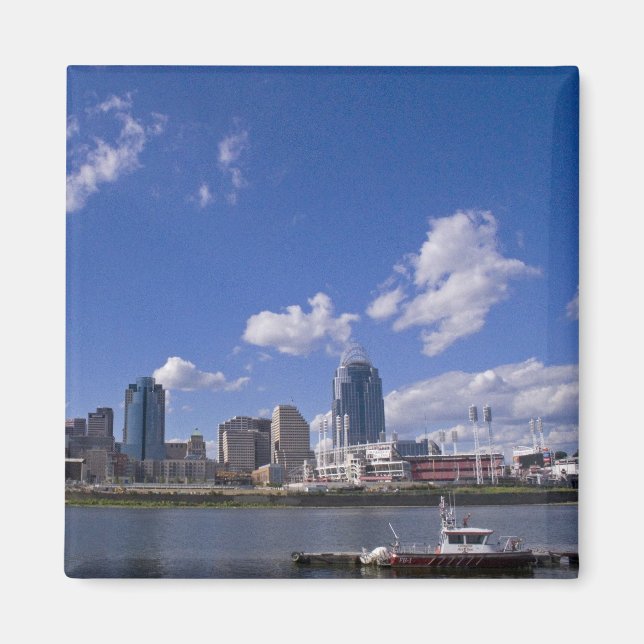 Cincinnati Cityscape Magnet (Front)