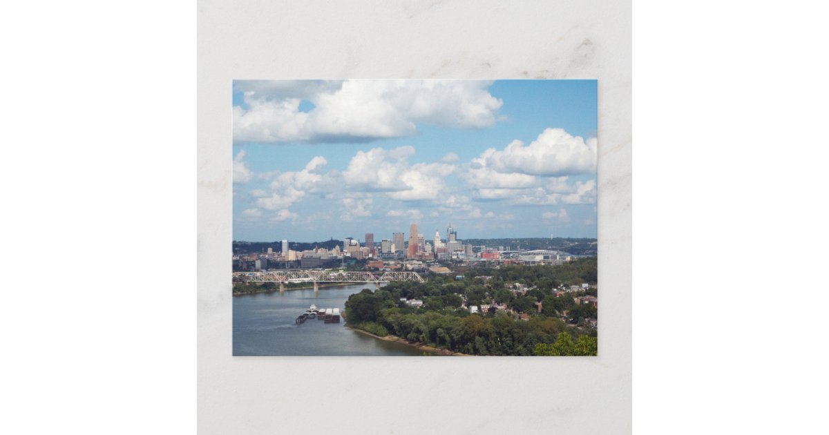 Cincinnati Cityscape Postcard | Zazzle