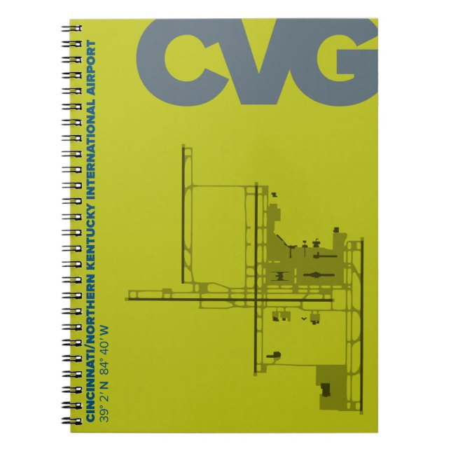 Cincinnati (CVG) Airport Diagram Notebook (Front)