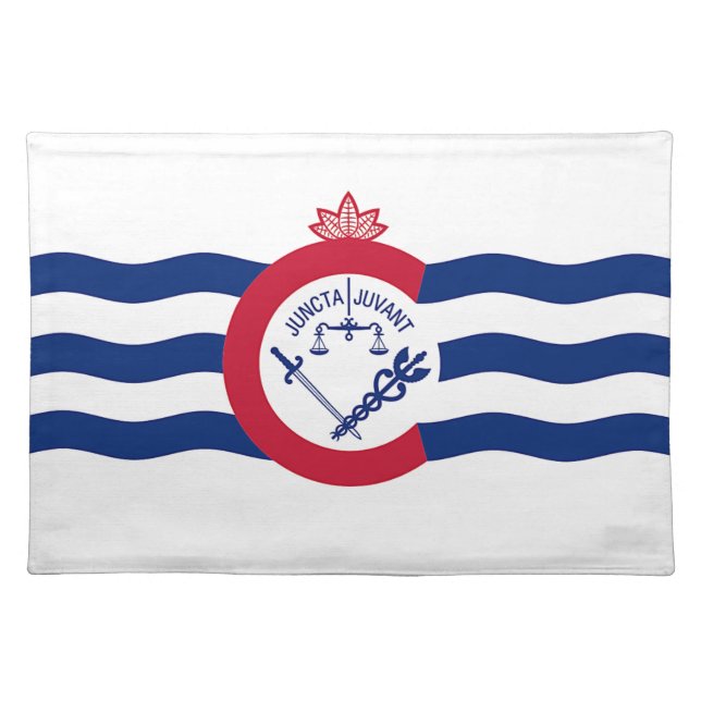 Cincinnati Flag American MoJo Placemat (Front)