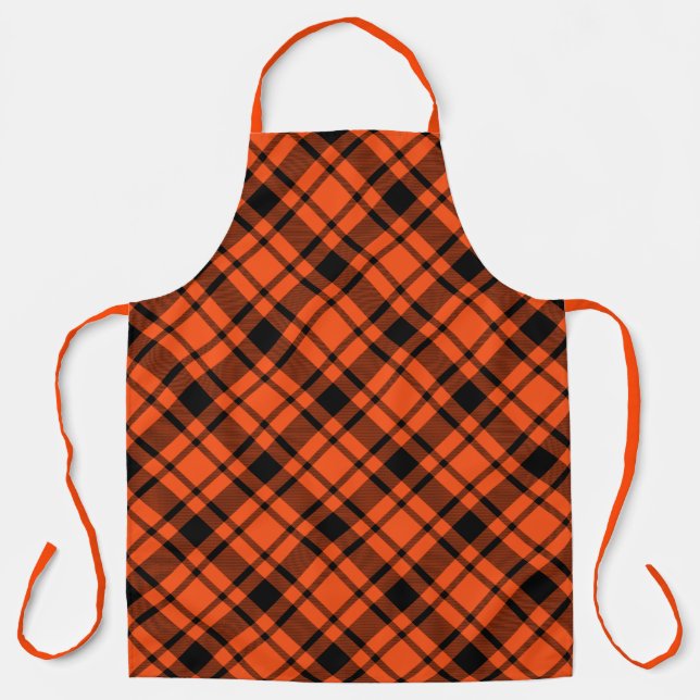 Cincinnati Football Plaid Apron (Front)