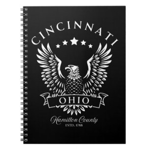 Cincinnati Hamilton County Ohio Vintage Eagle Notebook