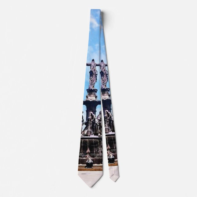 Cincinnati OH - Tyler-Davidson Fountain c1906 Neck Tie (Front)