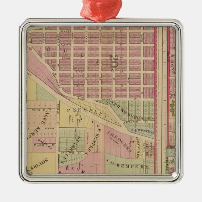 Cincinnati, Ohio 4 Metal Ornament (Front)