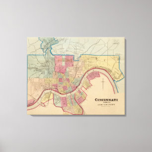 Cincinnati, Ohio and vicinity Canvas Print