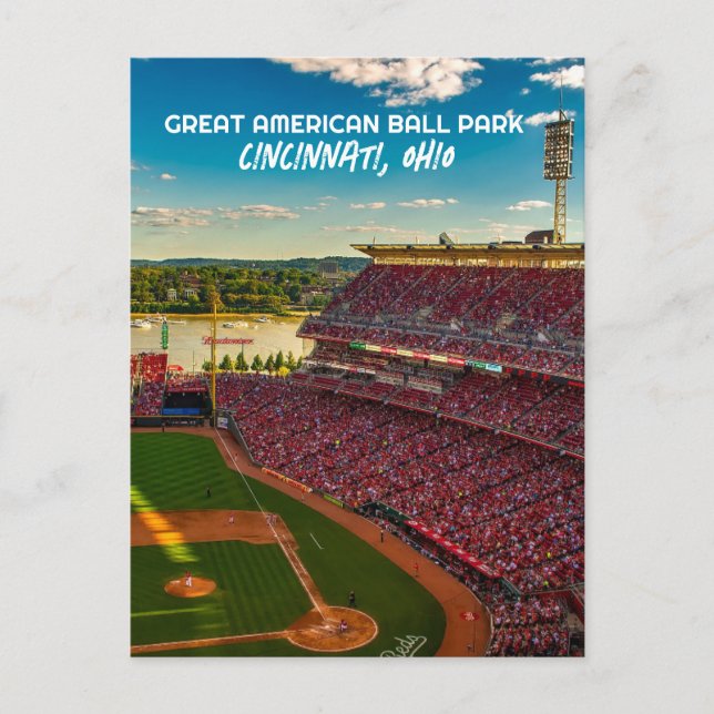 CINCINNATI OHIO BALL PARK STADIUM POSTCARDS (Front)