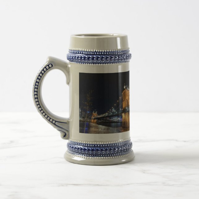 Cincinnati OHIO bridge  Beer Stein (Left)