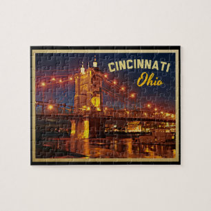 Cincinnati Ohio Bridge Jigsaw Puzzle