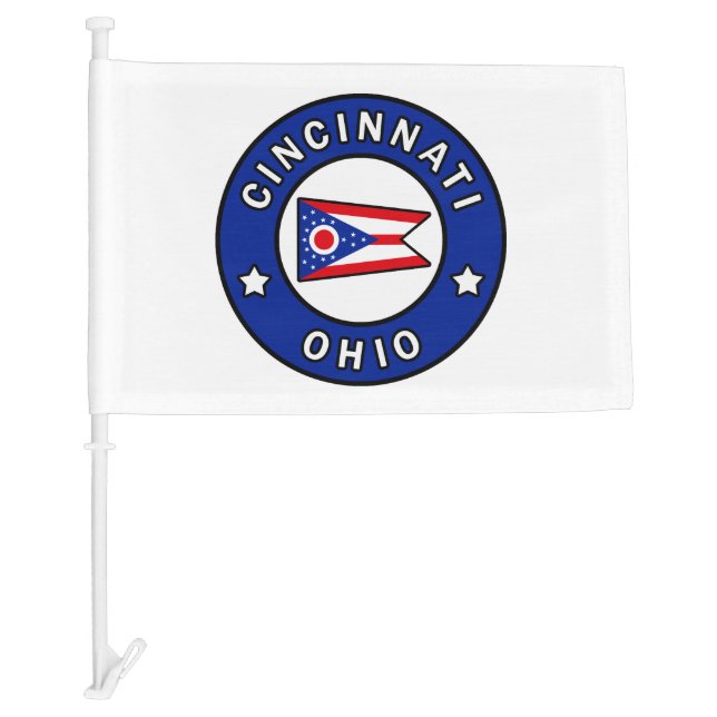 Cincinnati Ohio Car Flag (Front)