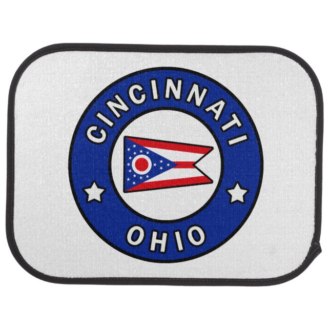 Cincinnati Ohio Car Floor Mat (Rear)