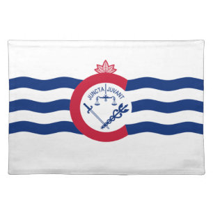 Cincinnati (Ohio) City flag Cloth Placemat