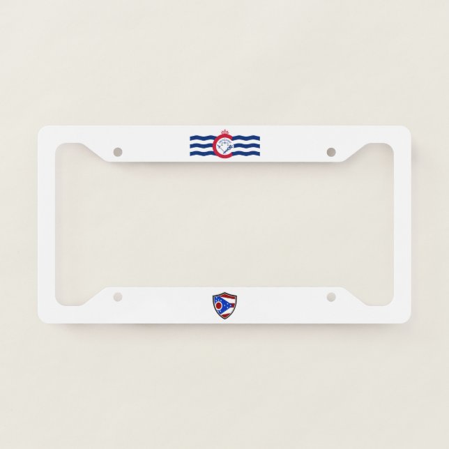 Cincinnati (Ohio) city flag License Plate Frame (Front)