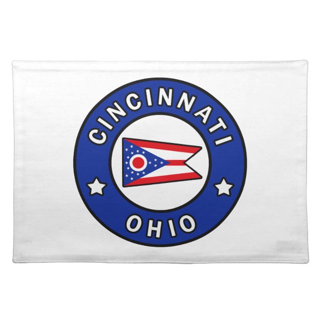 Cincinnati Ohio Cloth Placemat (Front)