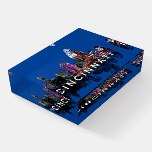 Cincinnati, Ohio covered in graffiti Paperweight