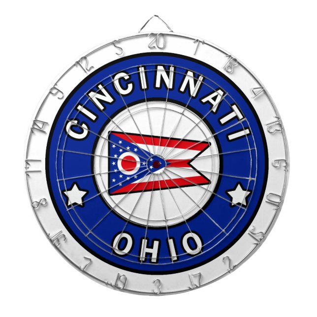 Cincinnati Ohio Dart Board (Front)