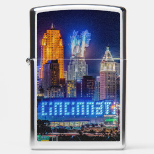 Cincinnati Ohio Fireworks On The Tower - Zippo Zippo Lighter