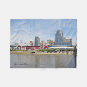 Cincinnati, Ohio fleece blanket