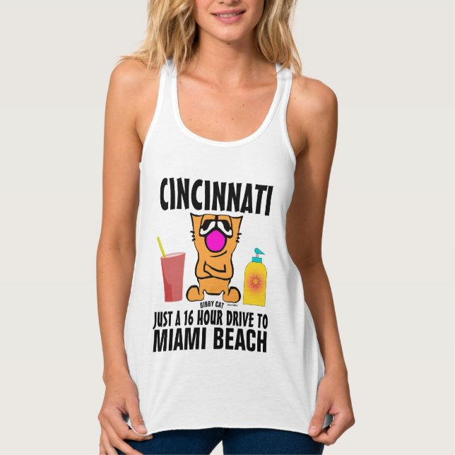 CINCINNATI OHIO GIBBY CAT T-shirts (Front)