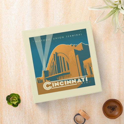 Cincinnati Ohio  Historic Union Terminal 3 Ring Binder