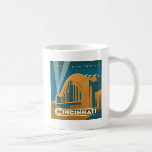 Cincinnati Ohio  Historic Union Terminal Coffee Mug