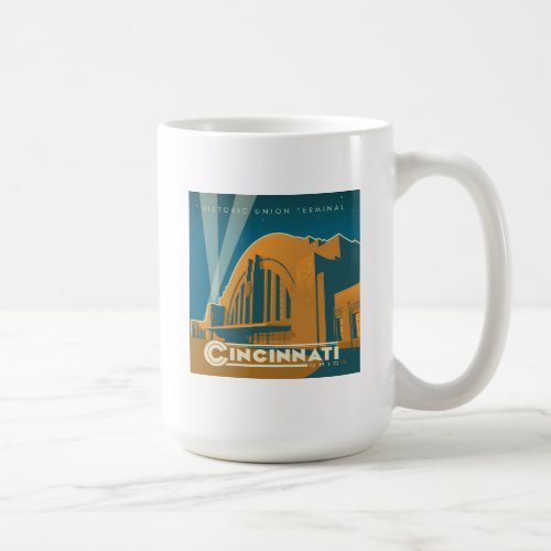 Cincinnati Ohio  Historic Union Terminal Coffee Mug