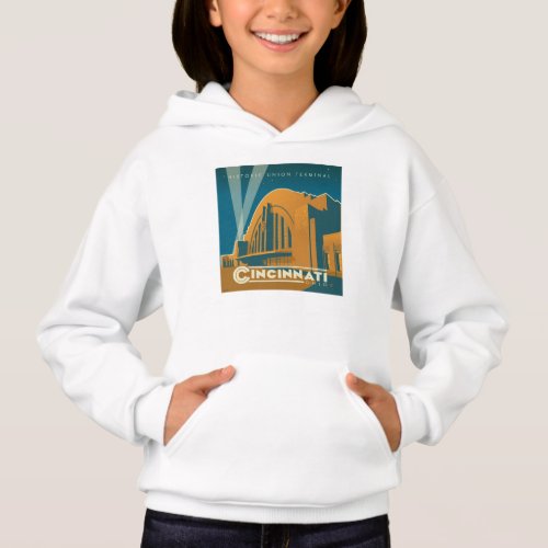 Cincinnati Ohio  Historic Union Terminal Hoodie