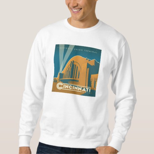 Cincinnati Ohio  Historic Union Terminal Sweatshirt