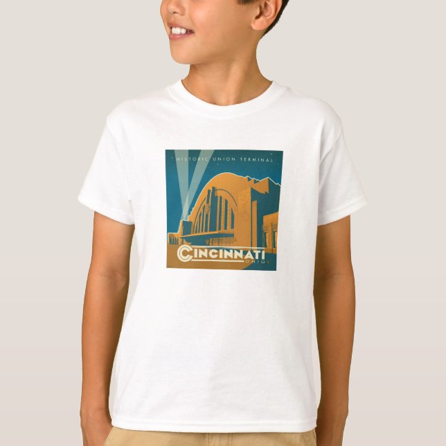Cincinnati, Ohio | Historic Union Terminal T-Shirt (Front)
