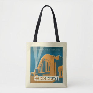 Cincinnati, Ohio Historic Union Terminal Tote Bag