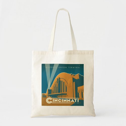 Cincinnati Ohio  Historic Union Terminal Tote Bag