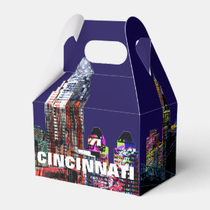 Cincinnati, Ohio in graffiti Favor Boxes