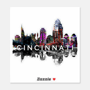Cincinnati, Ohio in graffiti Sticker