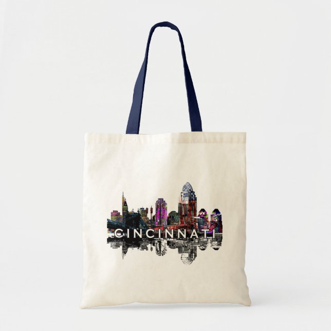 Cincinnati,. Ohio in graffiti Tote Bag (Front)