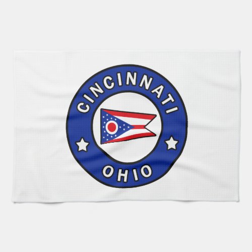 Cincinnati Ohio Kitchen Towel