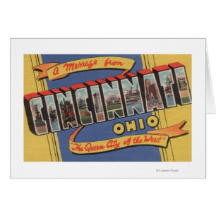 Cincinnati, Ohio - Large Letter Scenes