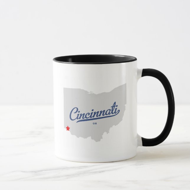 Cincinnati Ohio OH Shirt Mug (Right)
