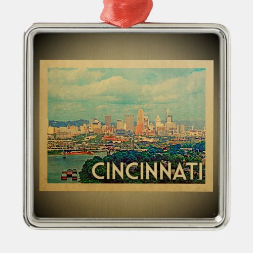 Cincinnati Ohio Ornament Vintage Travel