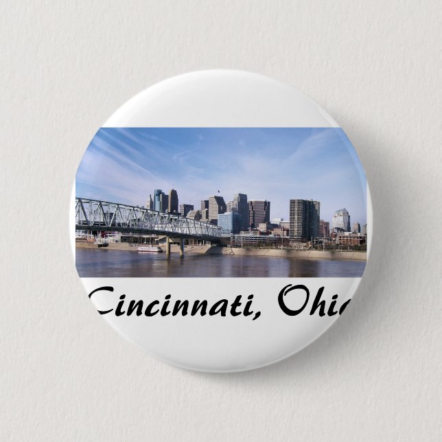 Cincinnati Ohio Pinback Button (Front)