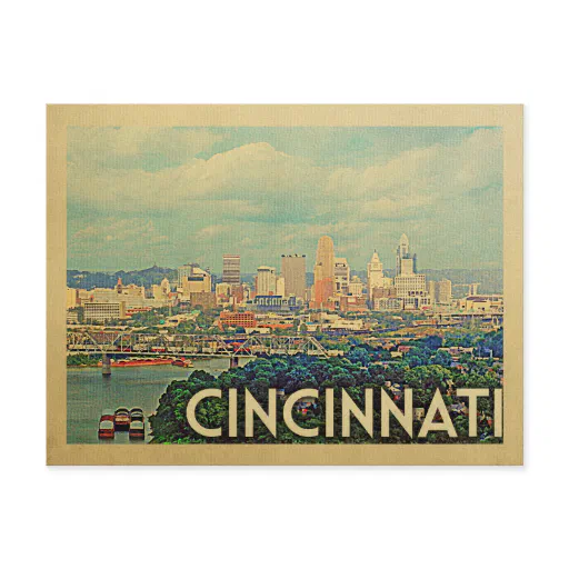 Cincinnati Ohio Postcard Vintage Travel