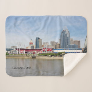 Cincinnati, Ohio sherpa blanket