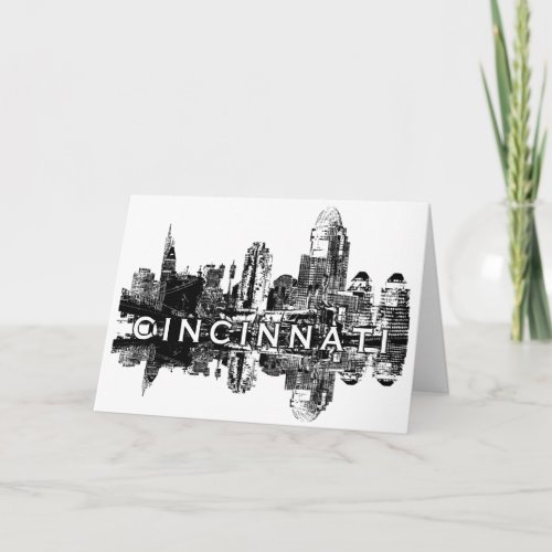 Cincinnati Ohio skyline Card