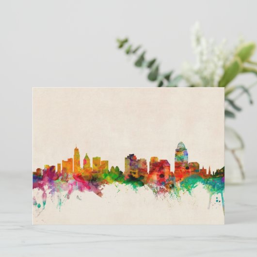 Cincinnati Ohio Skyline Cityscape (Standing Front)
