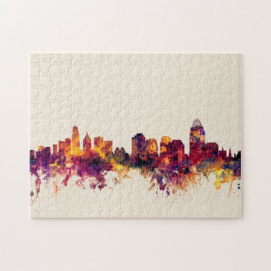 Cincinnati Ohio Skyline Jigsaw Puzzle