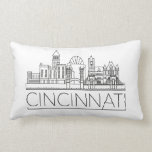 Cincinnati, Ohio Skyline Lumbar Pillow<br><div class="desc">Celebrate the city of Cincinnati,  Ohio.</div>