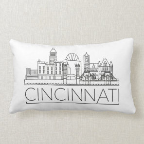 Cincinnati, Ohio Skyline Lumbar Pillow
