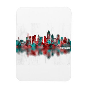Cincinnati Ohio Skyline Magnet